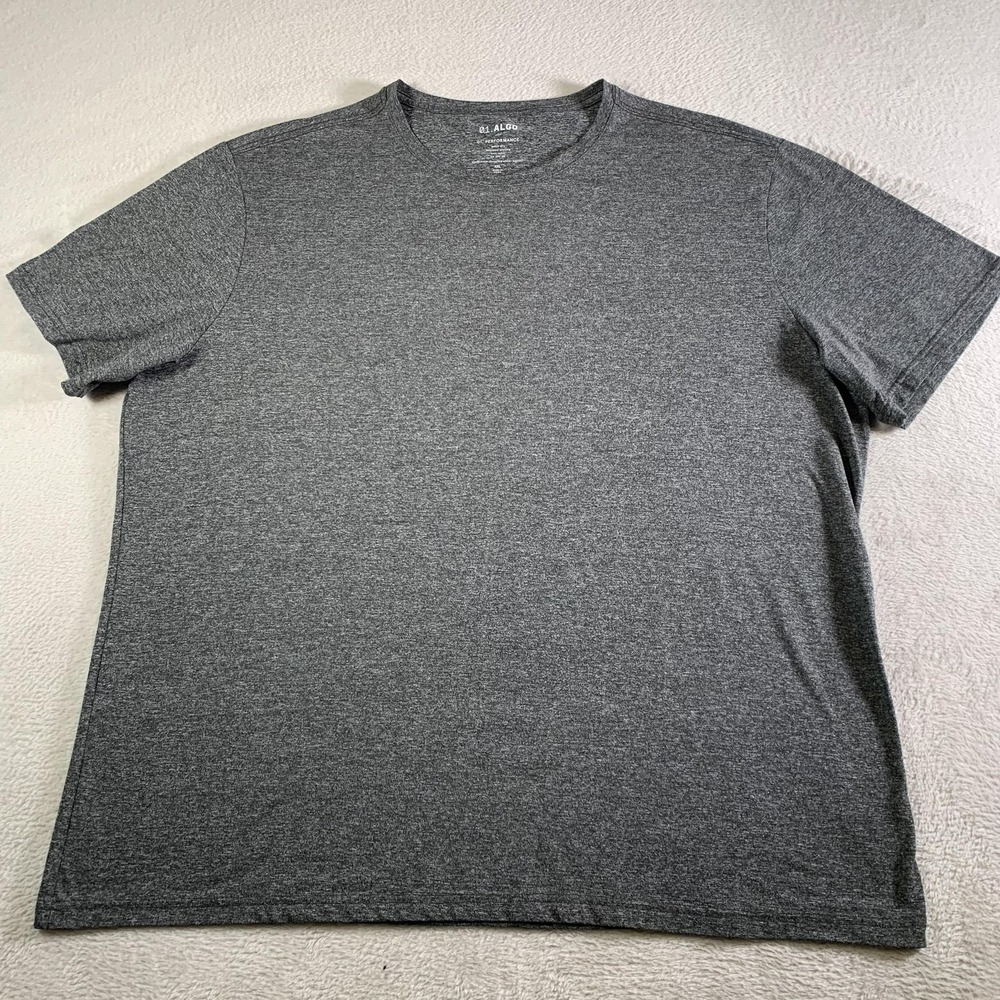 01.ALGO Shirt Mens 2XL Gray‎ 01 Performance Quick Dry UV SPV 40 Anti Running Gym